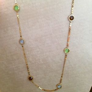 Robert Verdi 32” gold necklace with earrings